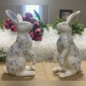 Standing rabbits.